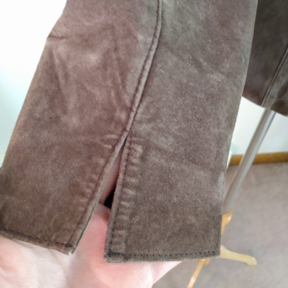 Spiegel Suede Leather Blazer, M - Picture 4 of 9